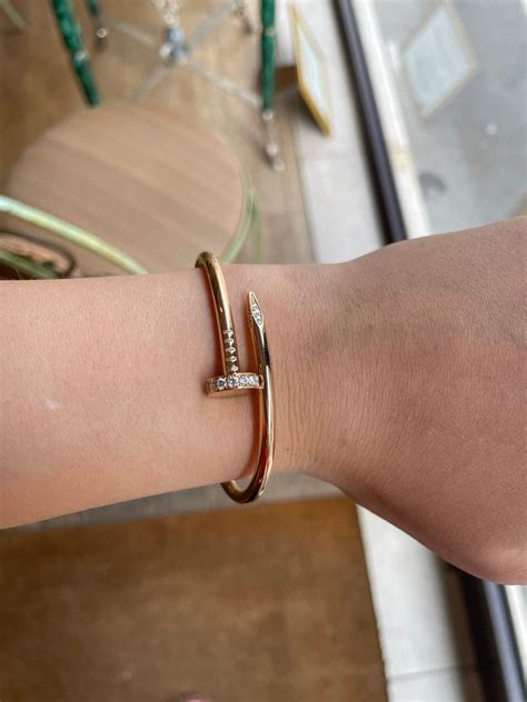 cartier juste un clou rose gold replica